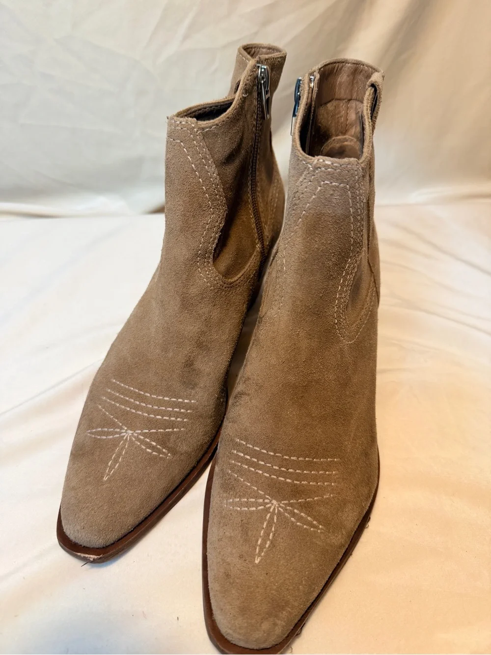 dolce vita suede cowboy booties